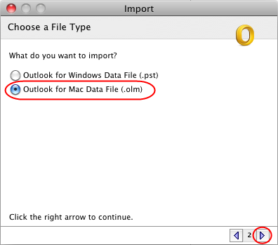 attach olm as archive in outlook for mac
